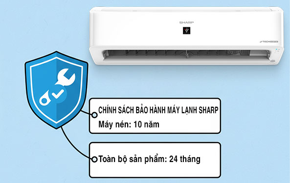 Chính sách bảo hành máy lạnh Sharp